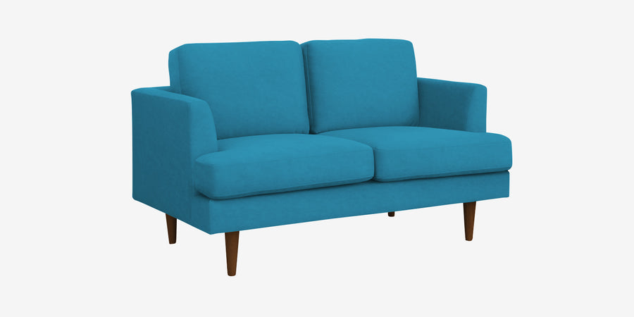 Motra Velvet 2 Seater Sofa In Aqua Blue Colour - Febonic Living