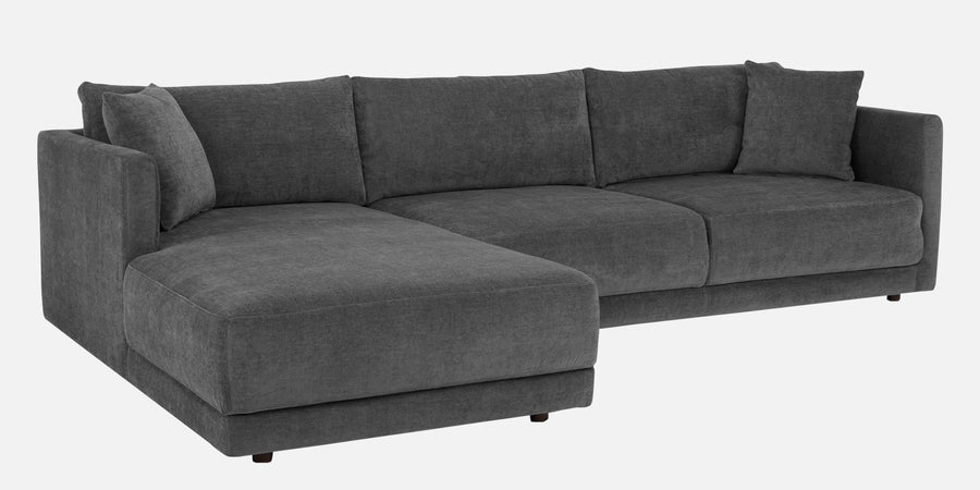 Northern Fabric Rhs Sectional Sofa 3 Lounger In Charcoal Grey Colour - Febonic Living