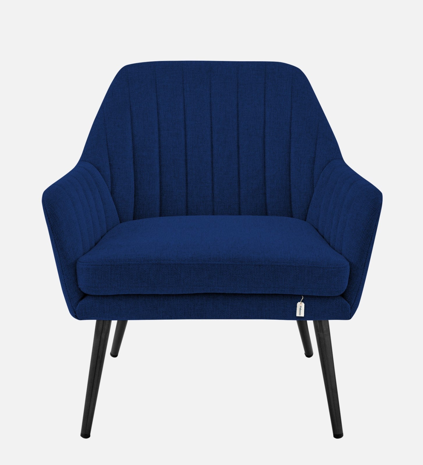 Bella Fabric Arm Chair In Royal Blue Colour