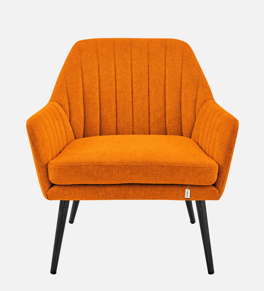 Bella Fabric Arm Chair In Vivid Orange Colour - Febonic Living