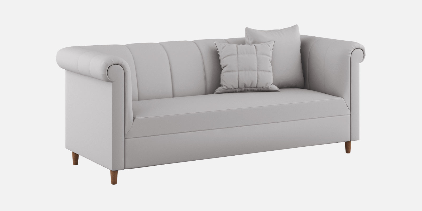 Rubi Velvet 3 Seater Sofa in light grey Colour