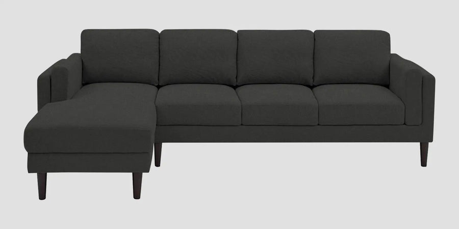 Creata Fabric Rhs Sectional Sofa 3 Lounger In Charcoal Grey Colour - Febonic Living