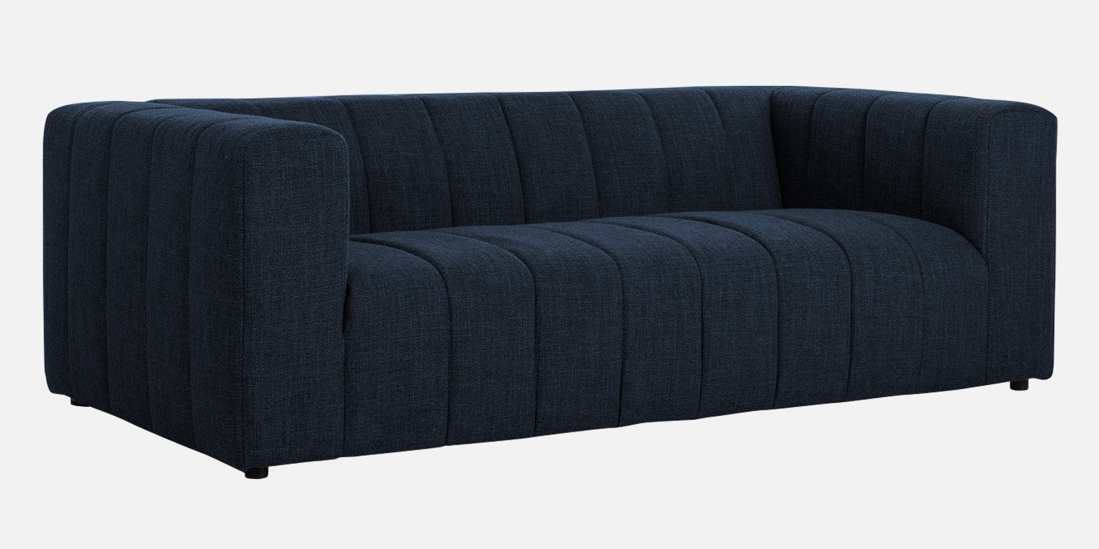 Lara Fabric 3 Seater Sofa in Denim Blue Colour