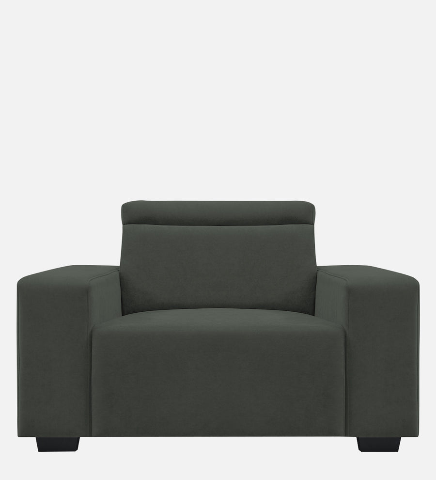 Hiro Fabric 1 Seater Sofa In I Land Green Colour - Febonic Living