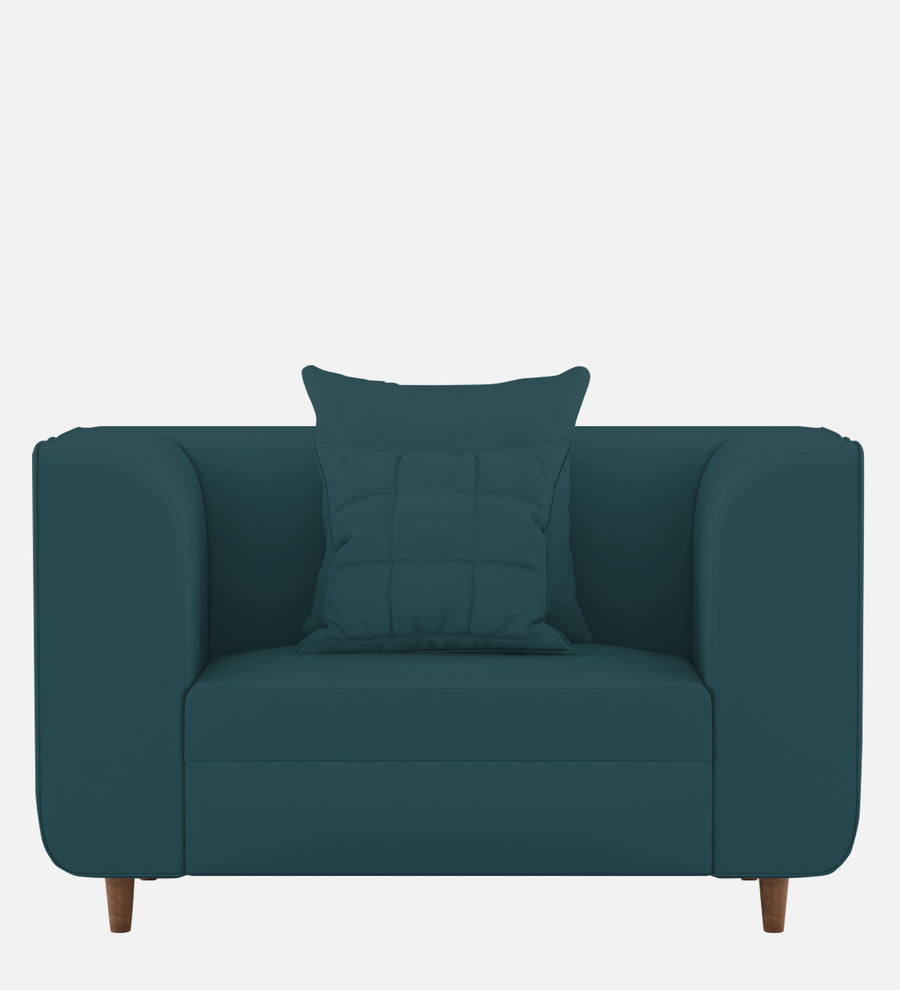 Sumo Velvet 1 Seater Sofa In Arabian Green Colour - Febonic Living