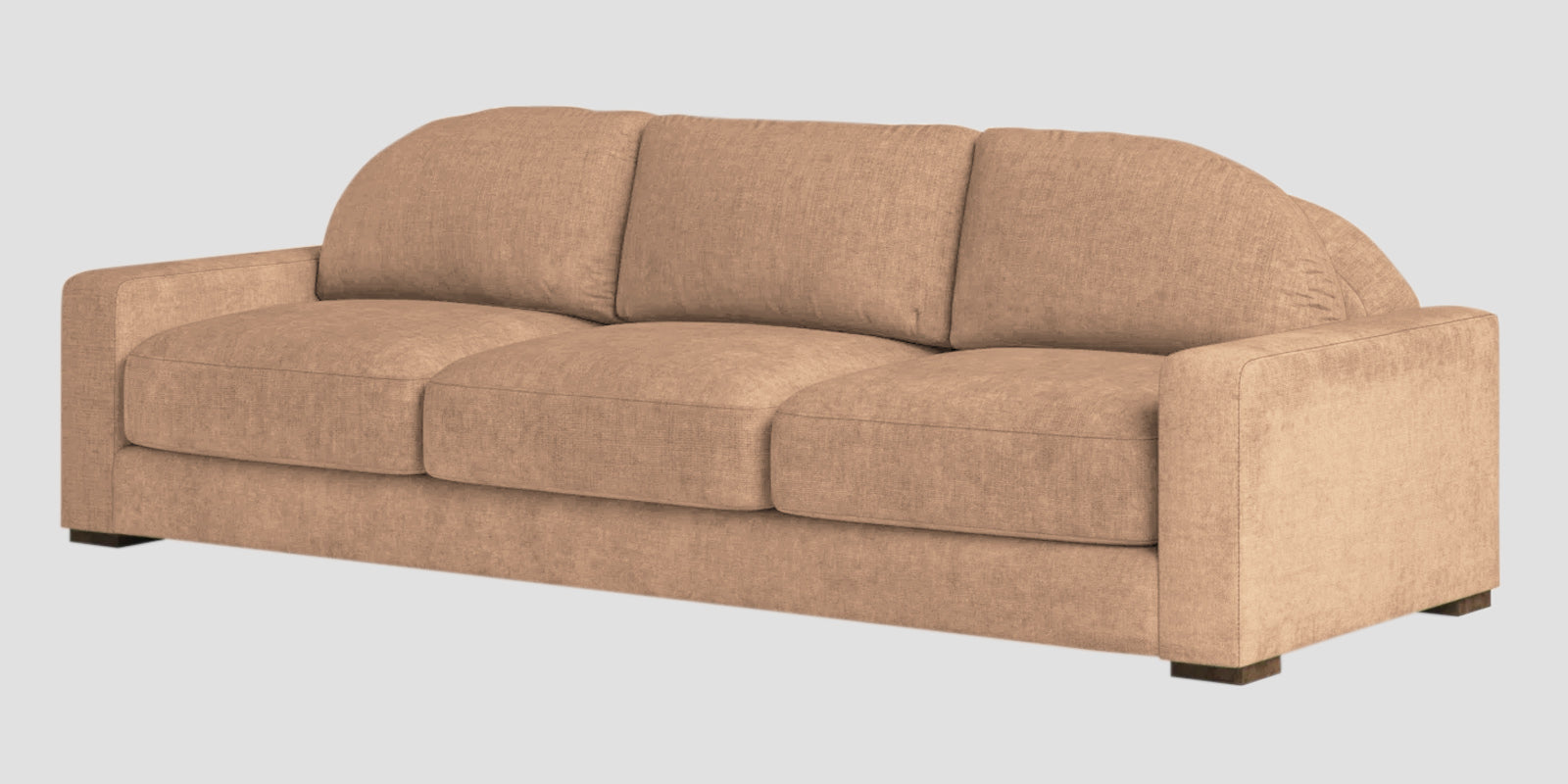 Dara Fabric 3 Seater Sofa In Cosmic Beige Colour
