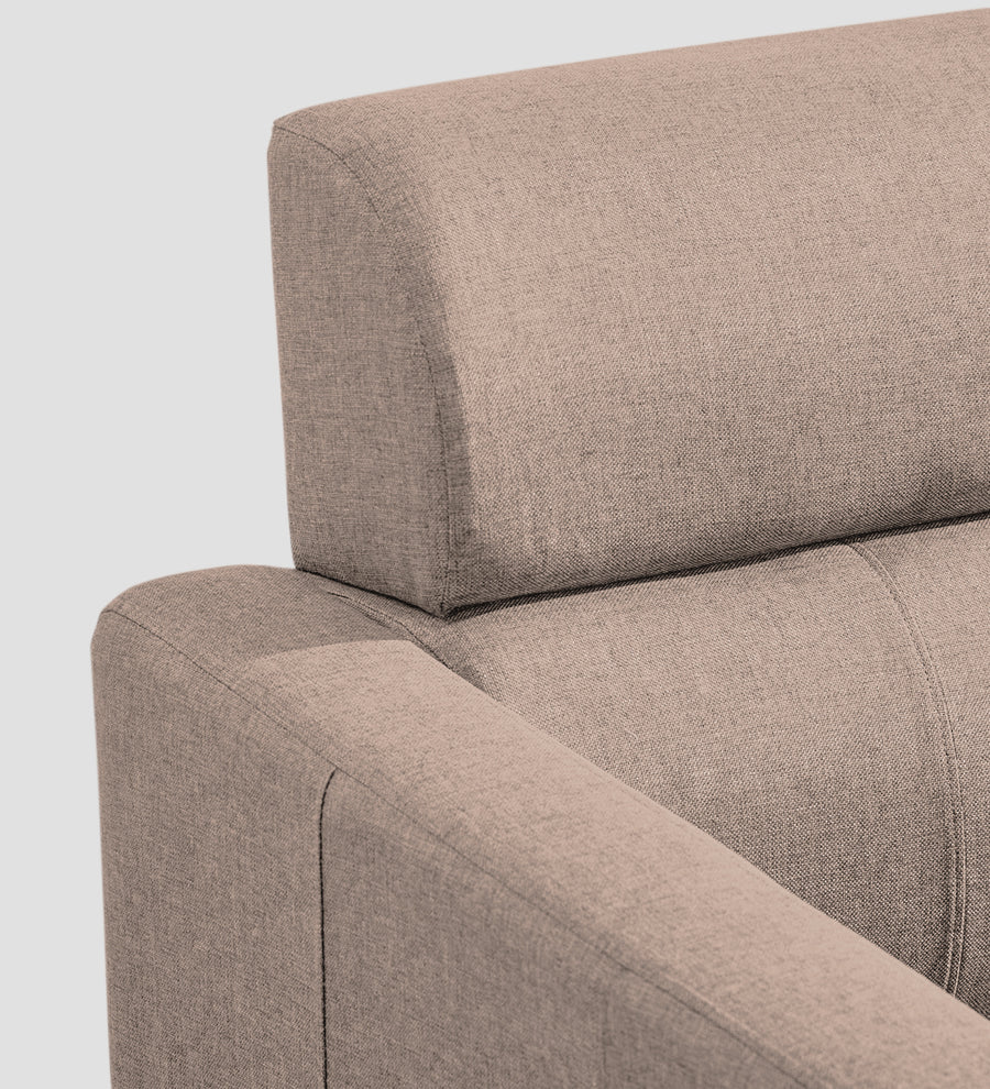 Devo Fabric 1 Seater Sofa In Kadhi Beige Colour - Febonic Living