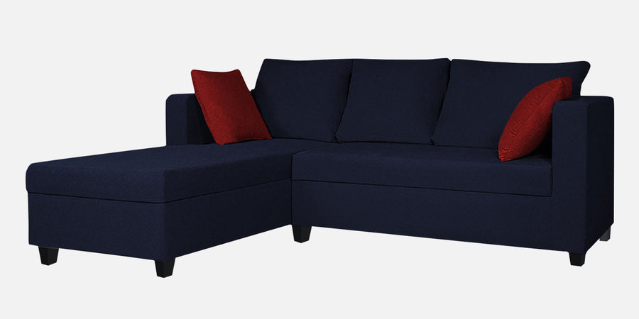 Nebula Fabric Rhs Sectional Sofa 2 Lounger In Royal Blue Colour - Febonic Living