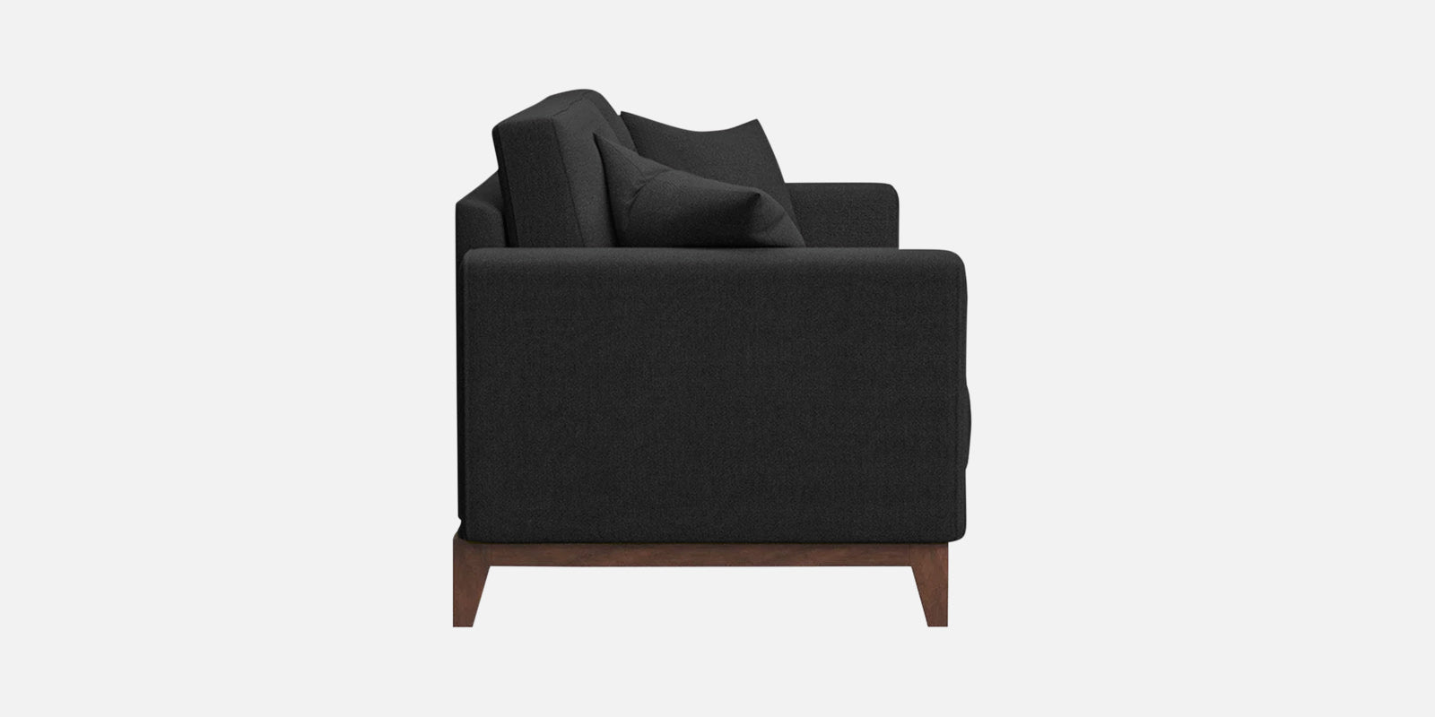 Luca Fabric 2 Seater Sofa in Bitter Black Colour