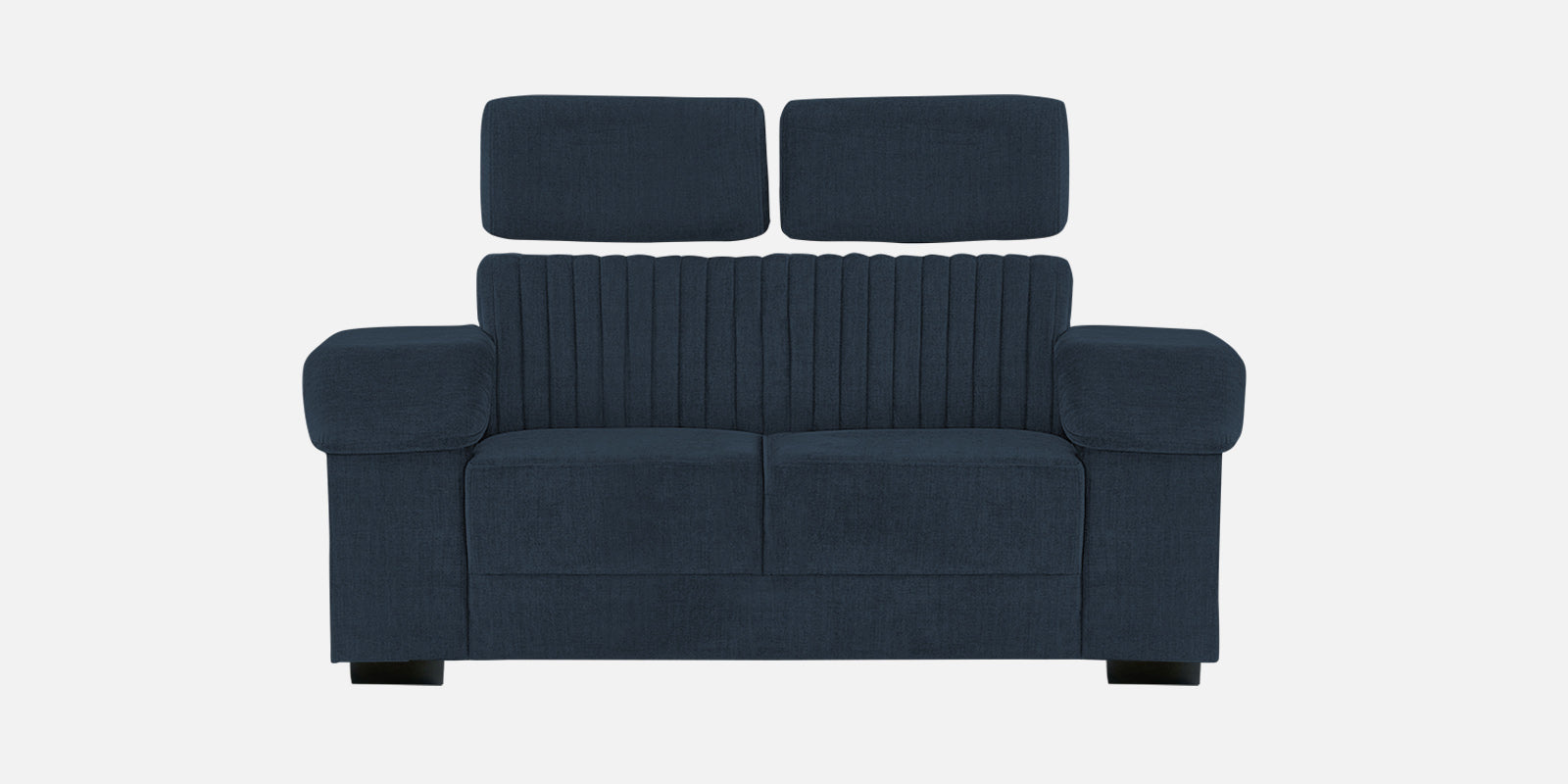 Draco Fabric 2 Seater Sofa In Denim Blue Colour