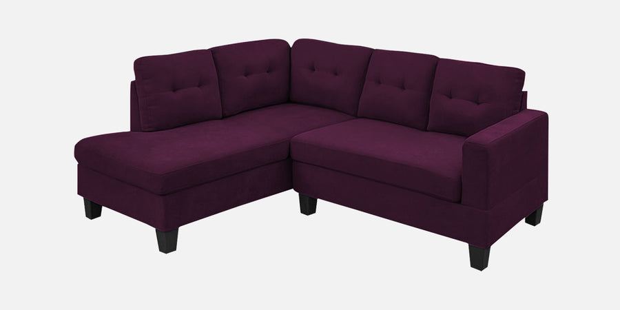 Thomas Fabric Rhs Sectional Sofa 2 Lounger In Greek Purple Colour - Febonic Living