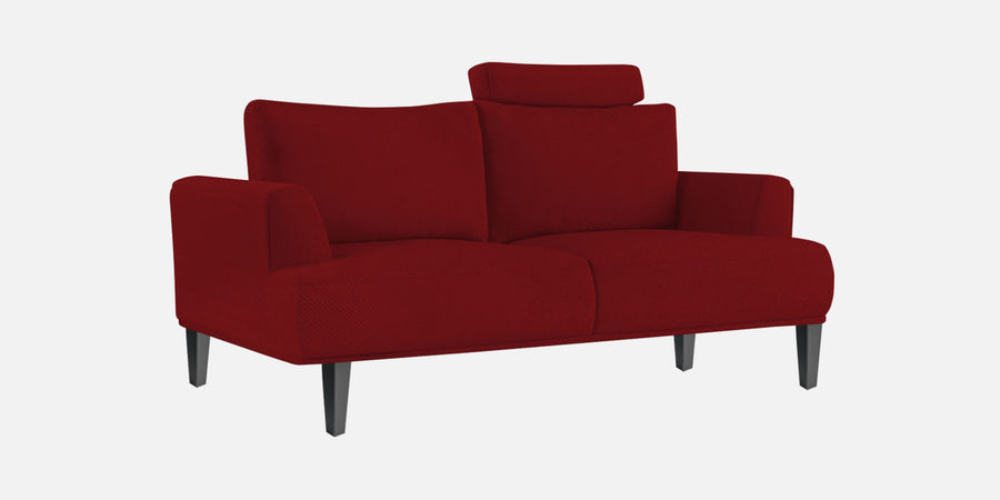 Como Fabric 2 Seater Sofa In Blood Maroon Colour - Febonic Living