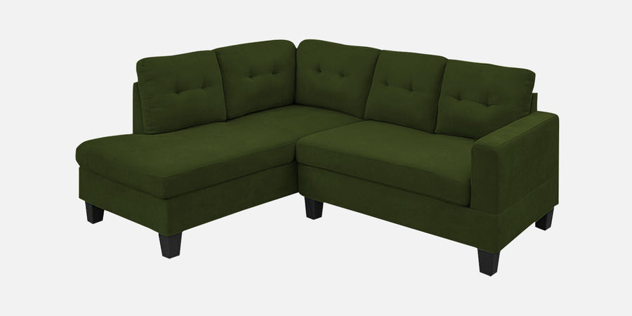 Thomas Fabric Rhs Sectional Sofa 2 Lounger In Olive Green Colour - Febonic Living