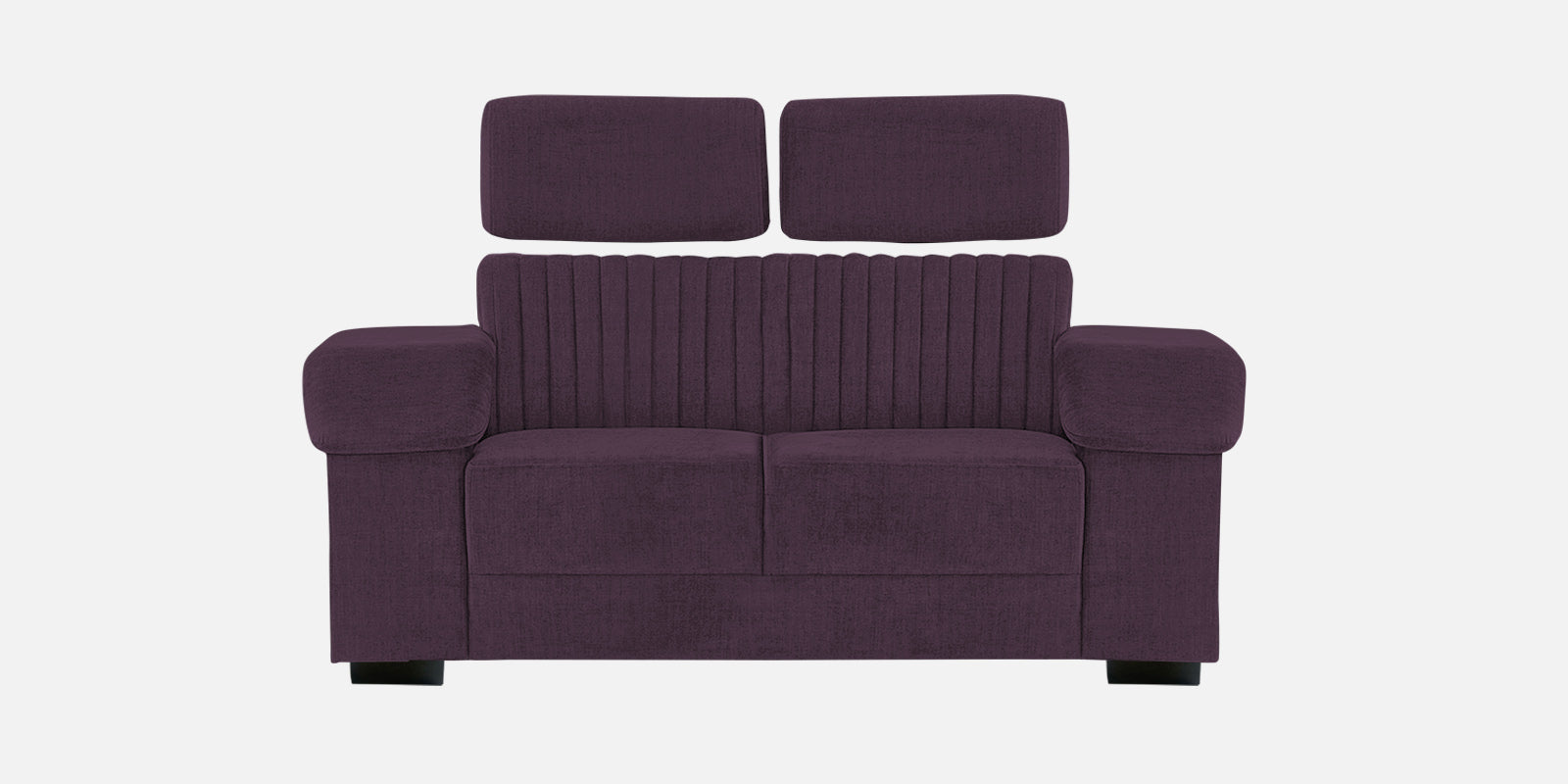 Draco Fabric 2 Seater Sofa In Greek Purple Colour