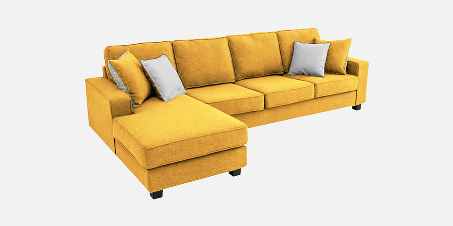 Ladybug Fabric Rhs Sectional Sofa 3 Lounger In Bold Yellow Colour - Febonic Living