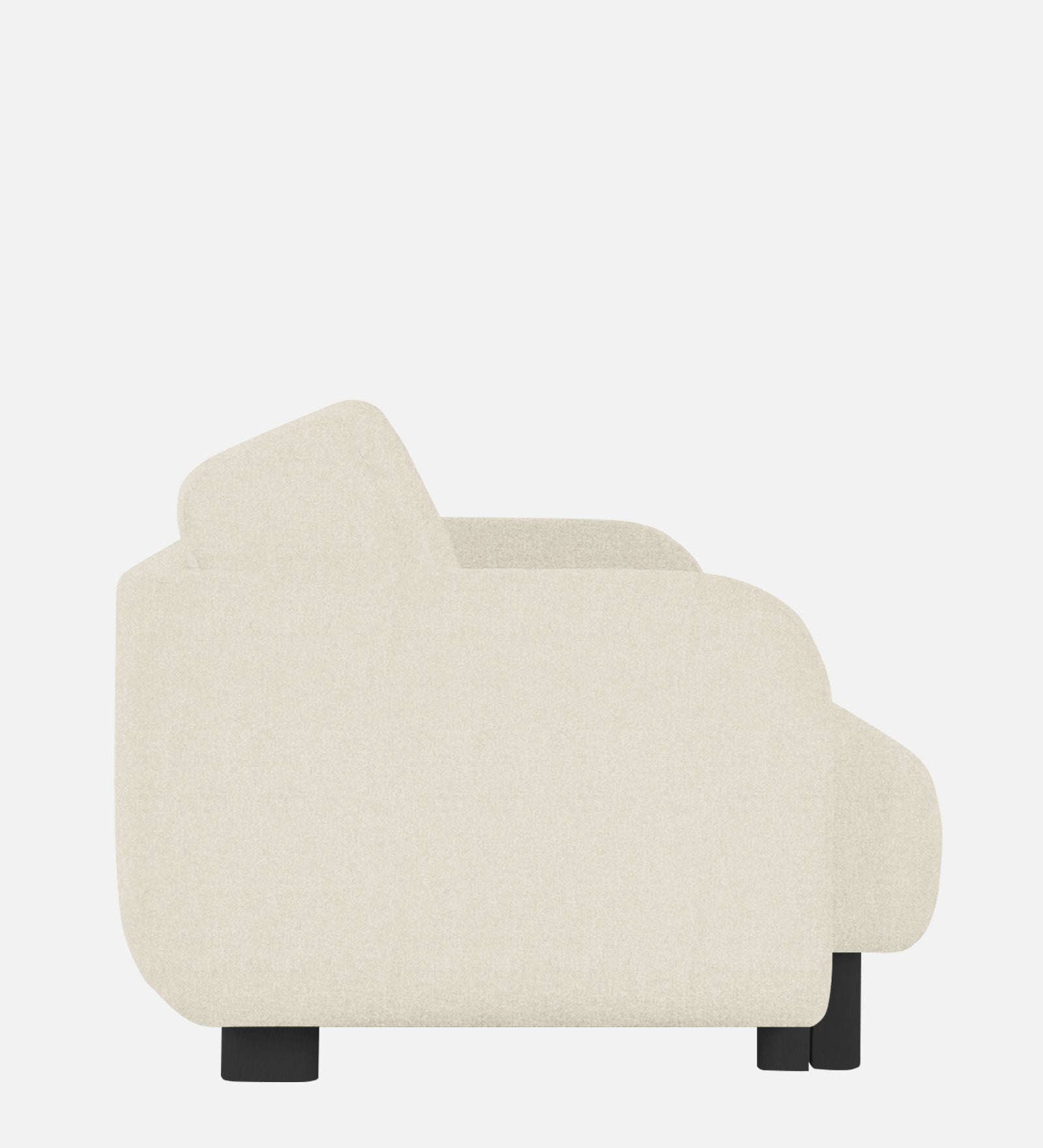 Varu Fabric 1 Seater Sofa In  Ivory Cream Colour - Febonic Living