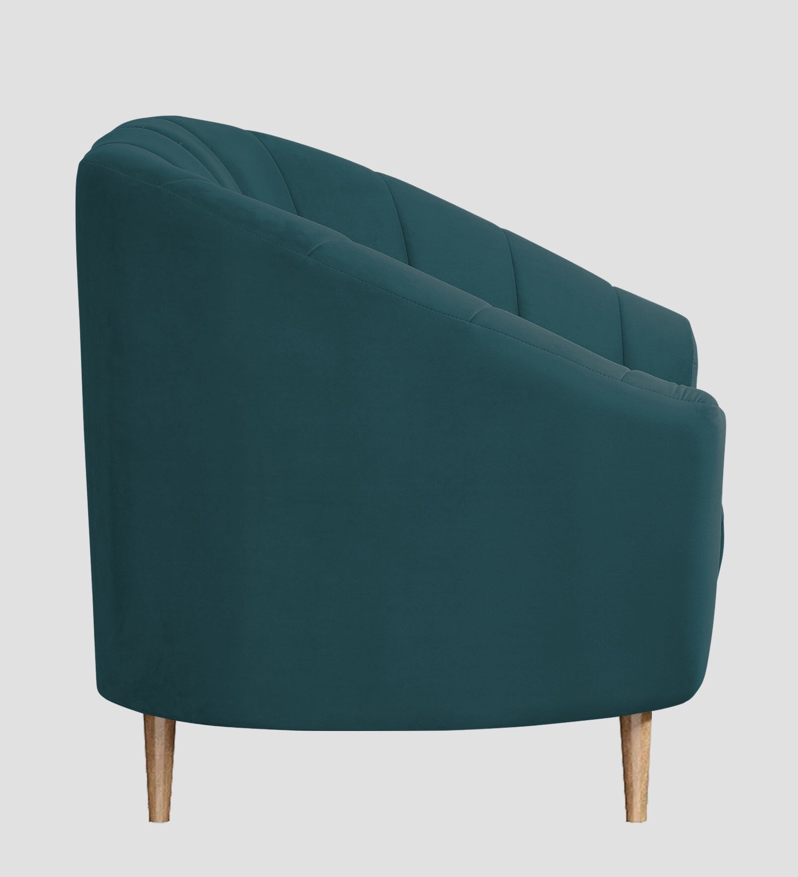 Nancy Velvet 1 Seater Sofa in Arabian Green Colour