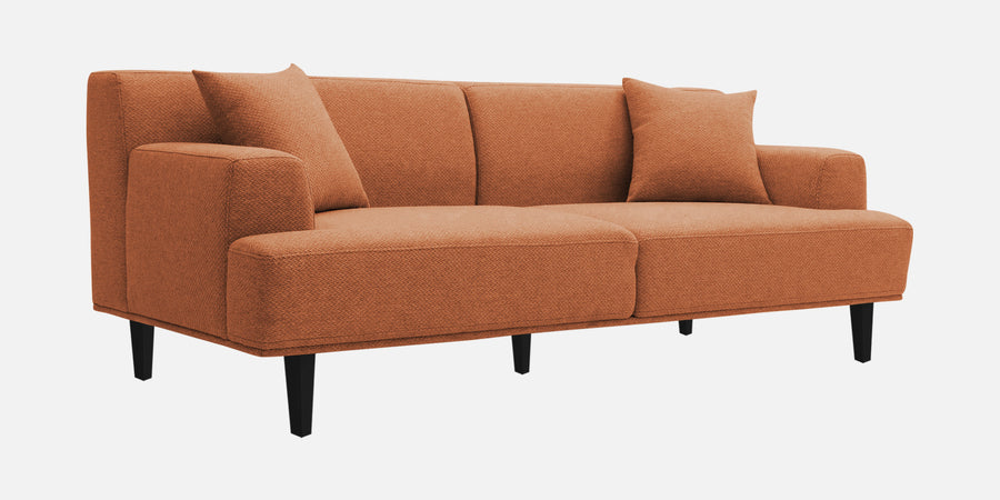 Cobby Fabric 3 Seater Sofa In Safforn Orange Colour - Febonic Living