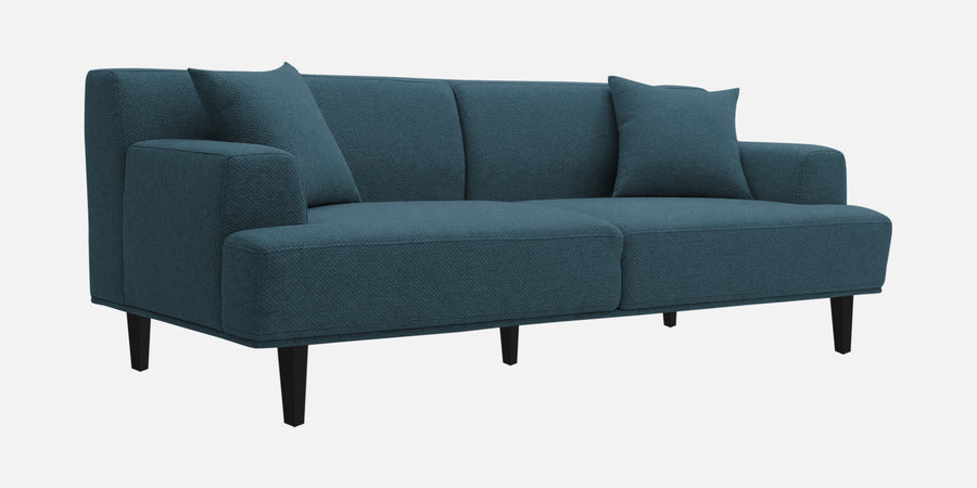 Cobby Fabric 3 Seater Sofa In Harbour Blue Colour - Febonic Living