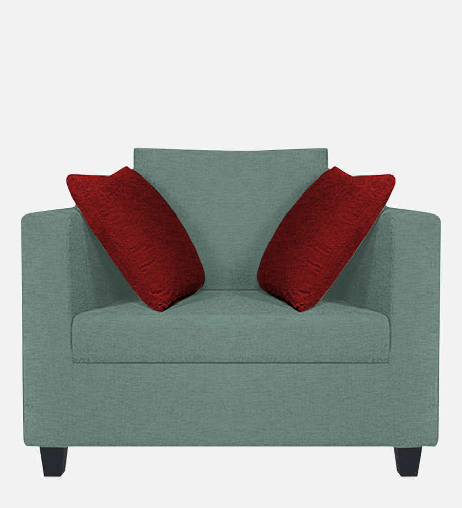 Nuska Fabric 1 Seater Sofa In Suka Grey Colour - Febonic Living