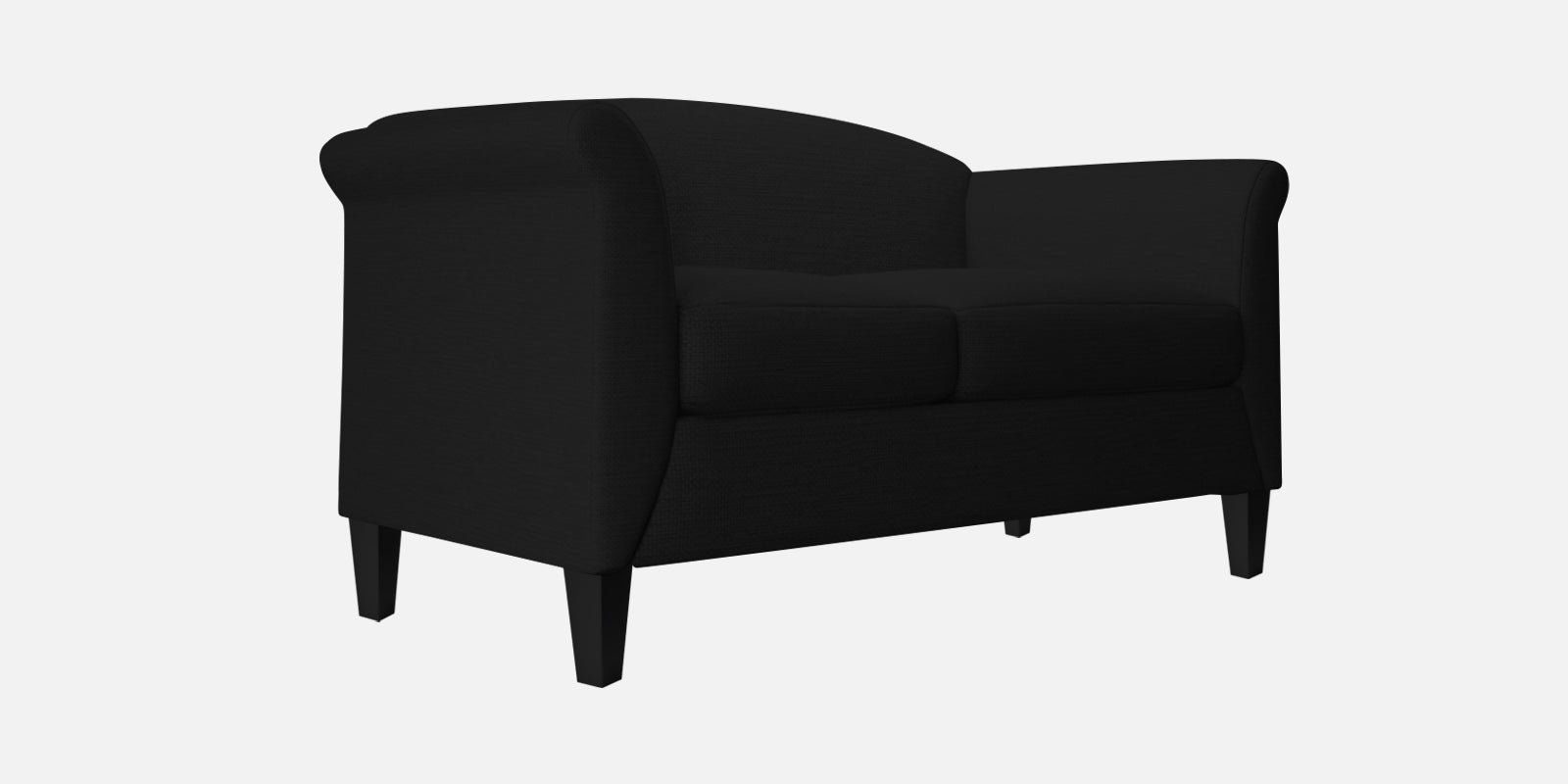 Kimber Fabric 2 Seater Sofa in Zed Black Colour