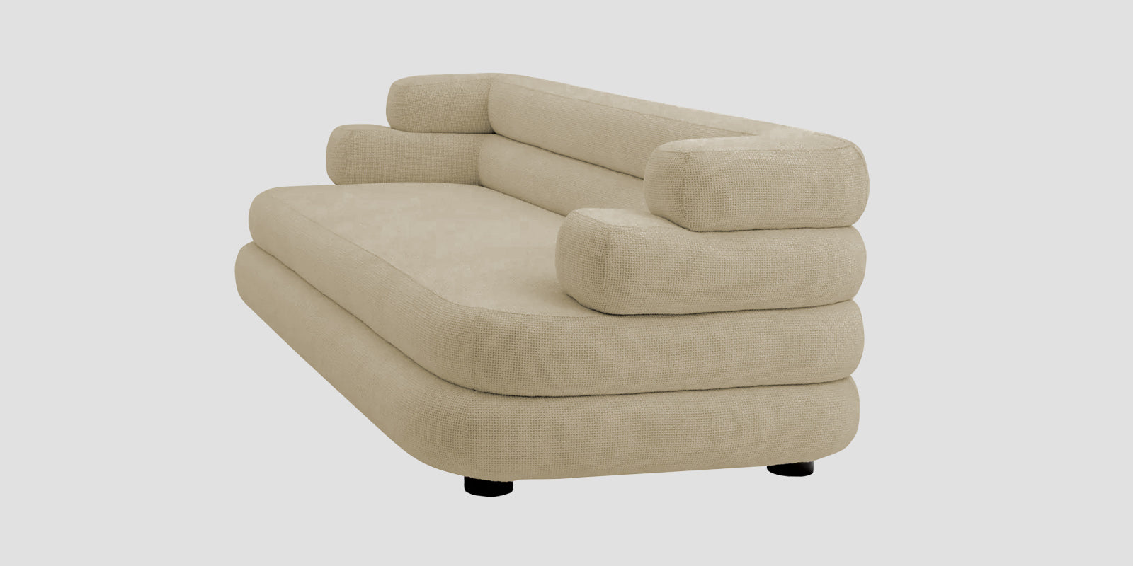 Wener Fabric 3 Seater Sofa in Honey Beige Colour