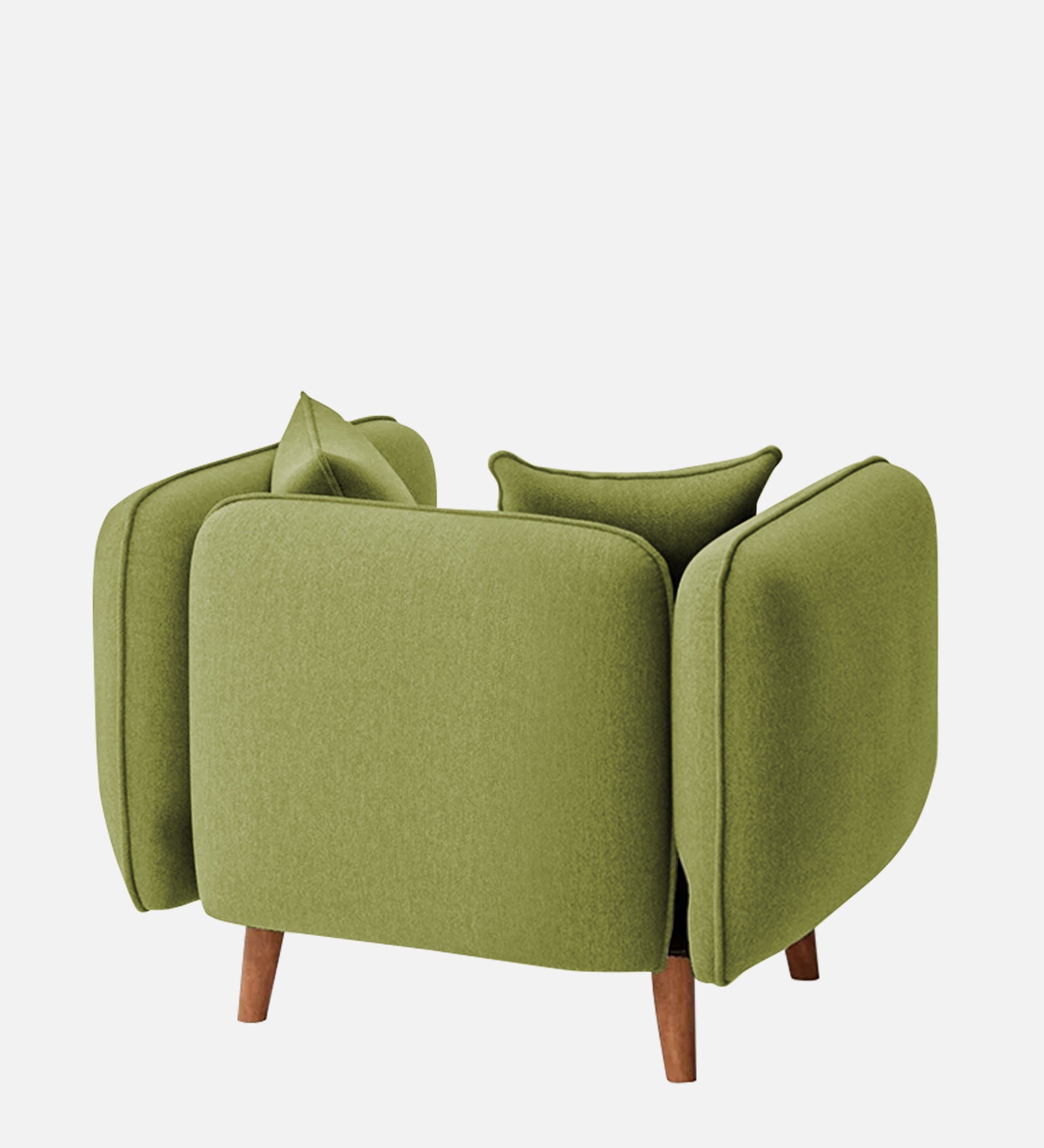 Reva Fabric 1 Seater Sofa In Lime Green Colour