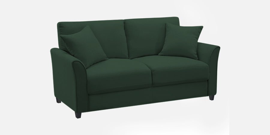 Daroo Velvet 2 Seater Sofa In Amazon Green Colour - Febonic Living