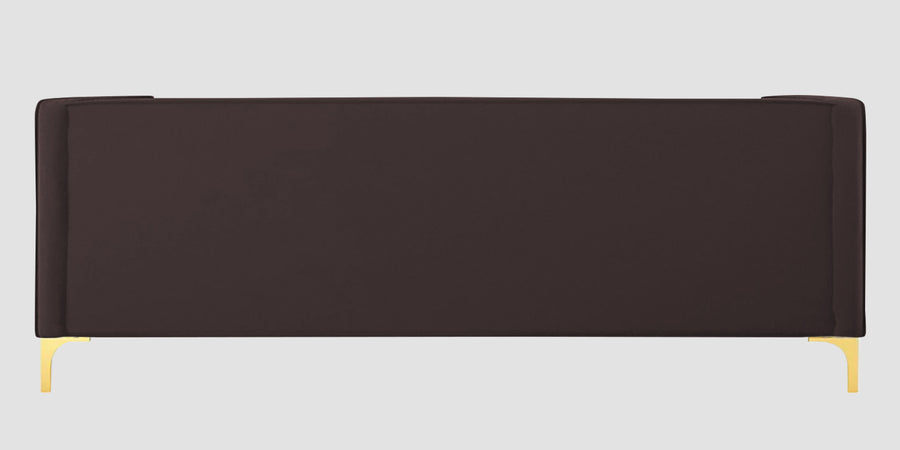 Saban Velvet 3 Seater Sofa In Mocha Brown Colour - Febonic Living