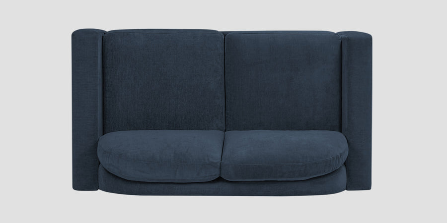 Dara Fabric 2 Seater Sofa In Denim Blue Colour - Febonic Living