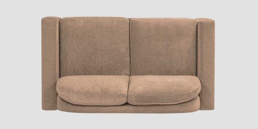 Dara Fabric 2 Seater Sofa In Cookie Beige Colour - Febonic Living