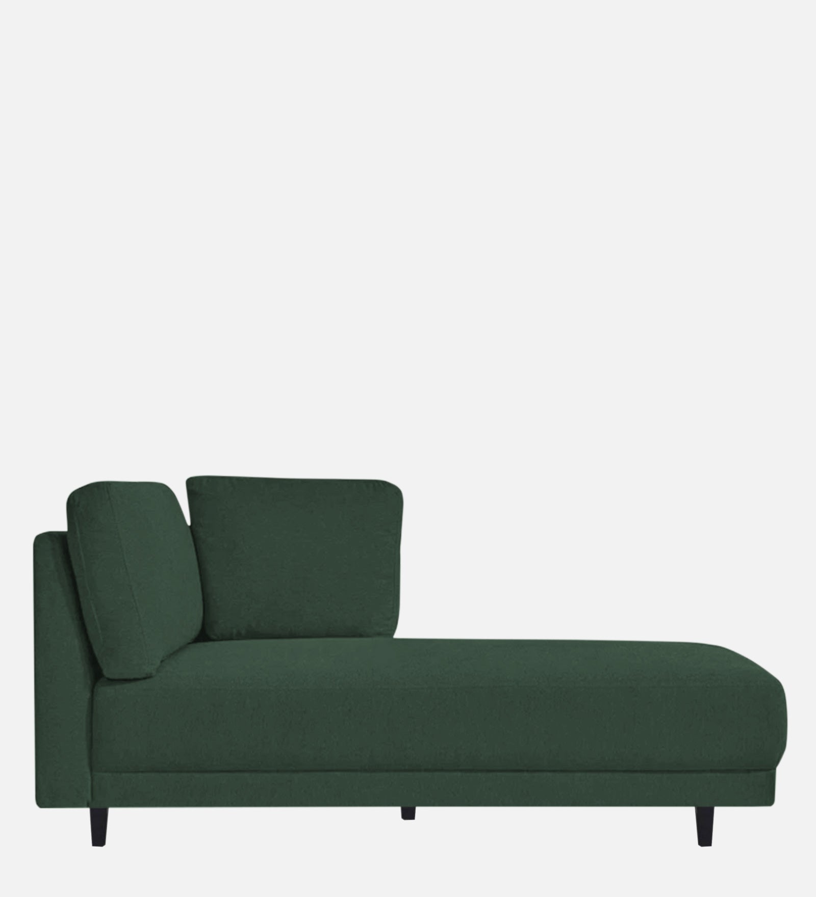 Jonze Velvet RHS Chaise Lounger in Amazon Green Colour