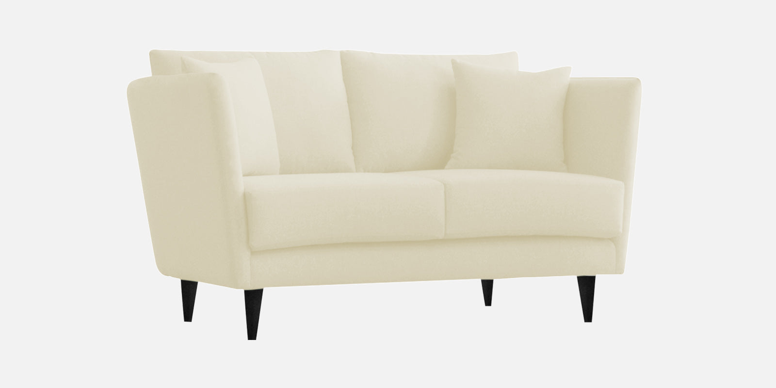 Norway Velvet 2 Seater Sofa In Warm White Colour