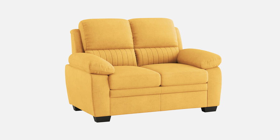 Cantaberry Velvet 2 Seater Sofa In Turmeric Yellow Colour - Febonic Living