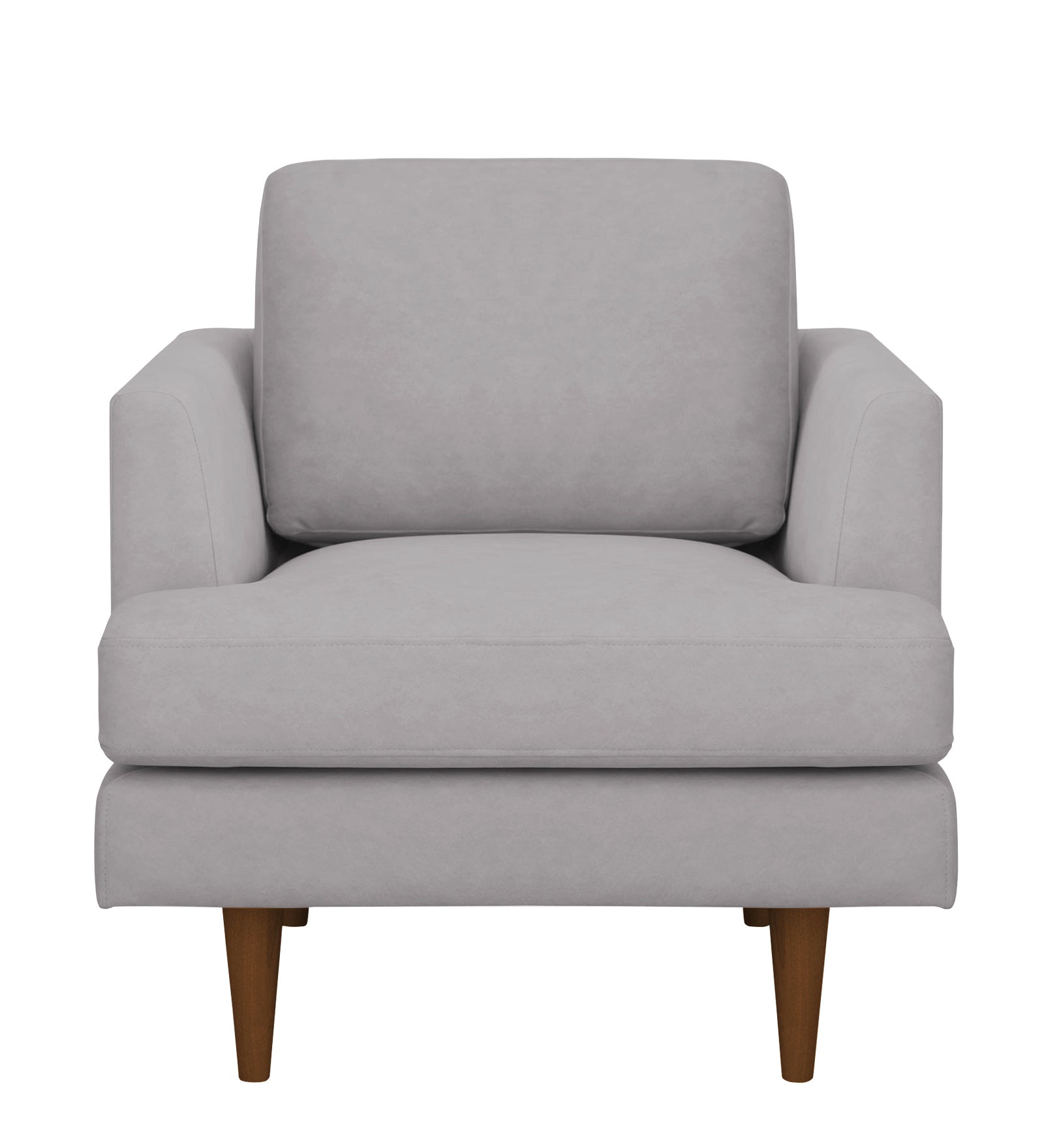 Motra Velvet 1 Seater Sofa in Concrete grey Colour