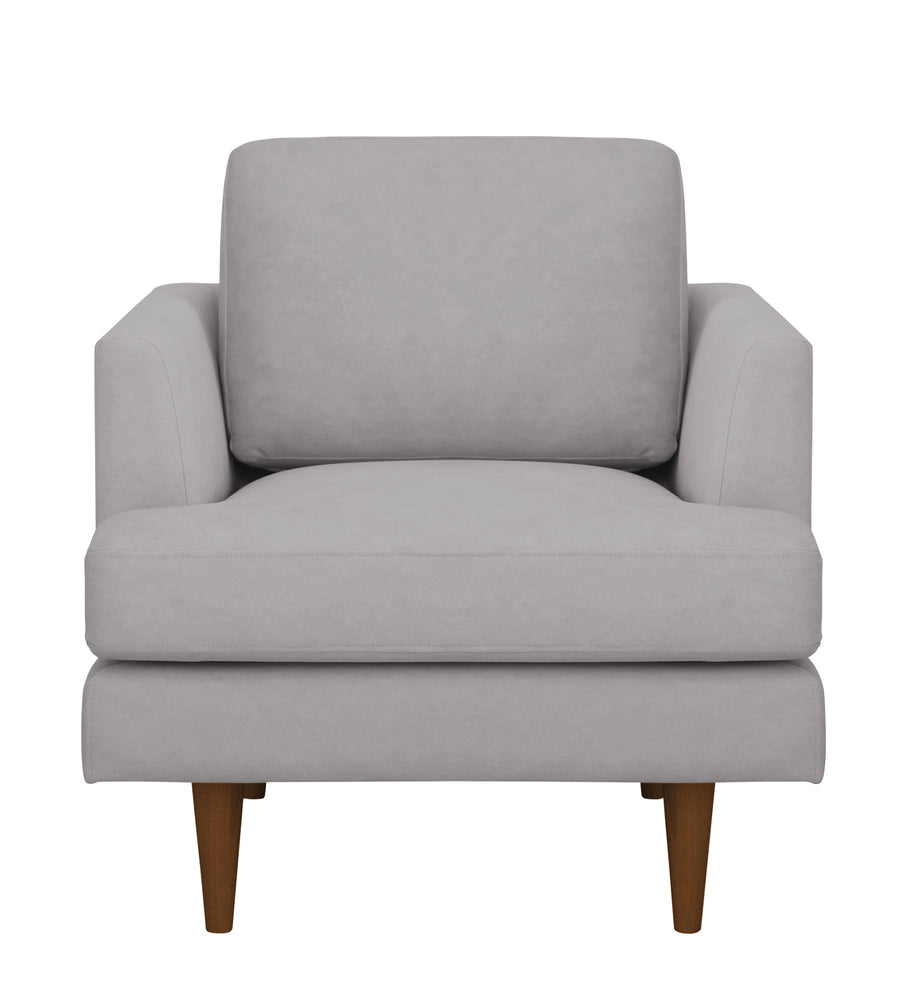 Motra Velvet 1 Seater Sofa In Concrete Grey Colour - Febonic Living