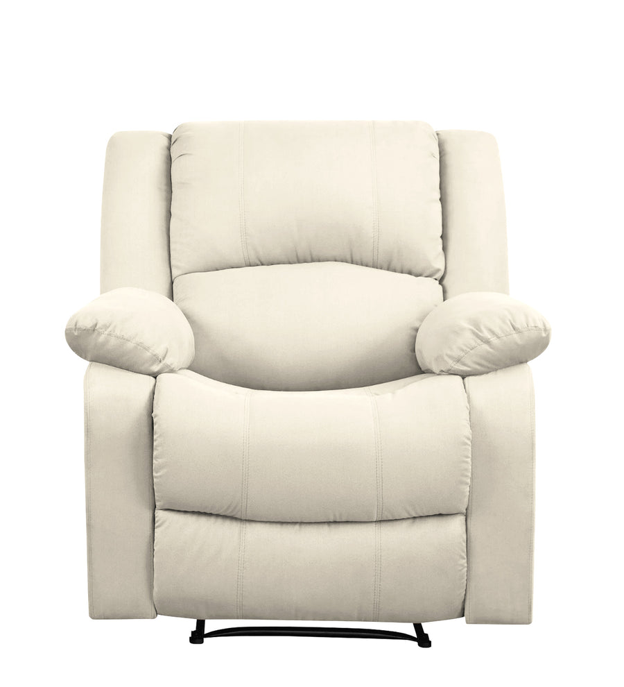 Henry Fabric 1 Seater Motorized Recliner In Ivory Cream Colour - Febonic Living