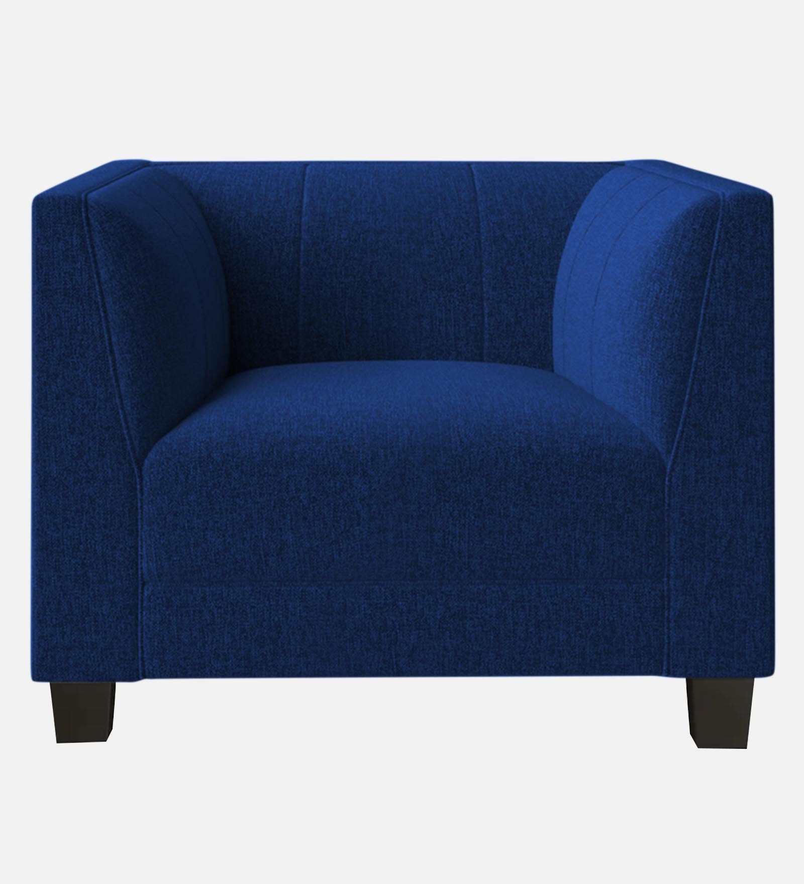 Chastin Fabric 1 Seater Sofa in Royal Blue Colour