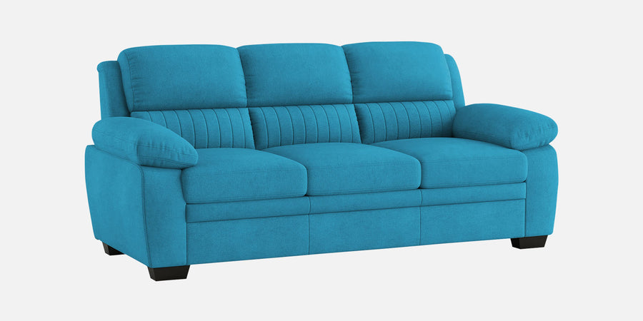 Cantaberry Velvet 3 Seater Sofa In Aqua Blue Colour - Febonic Living
