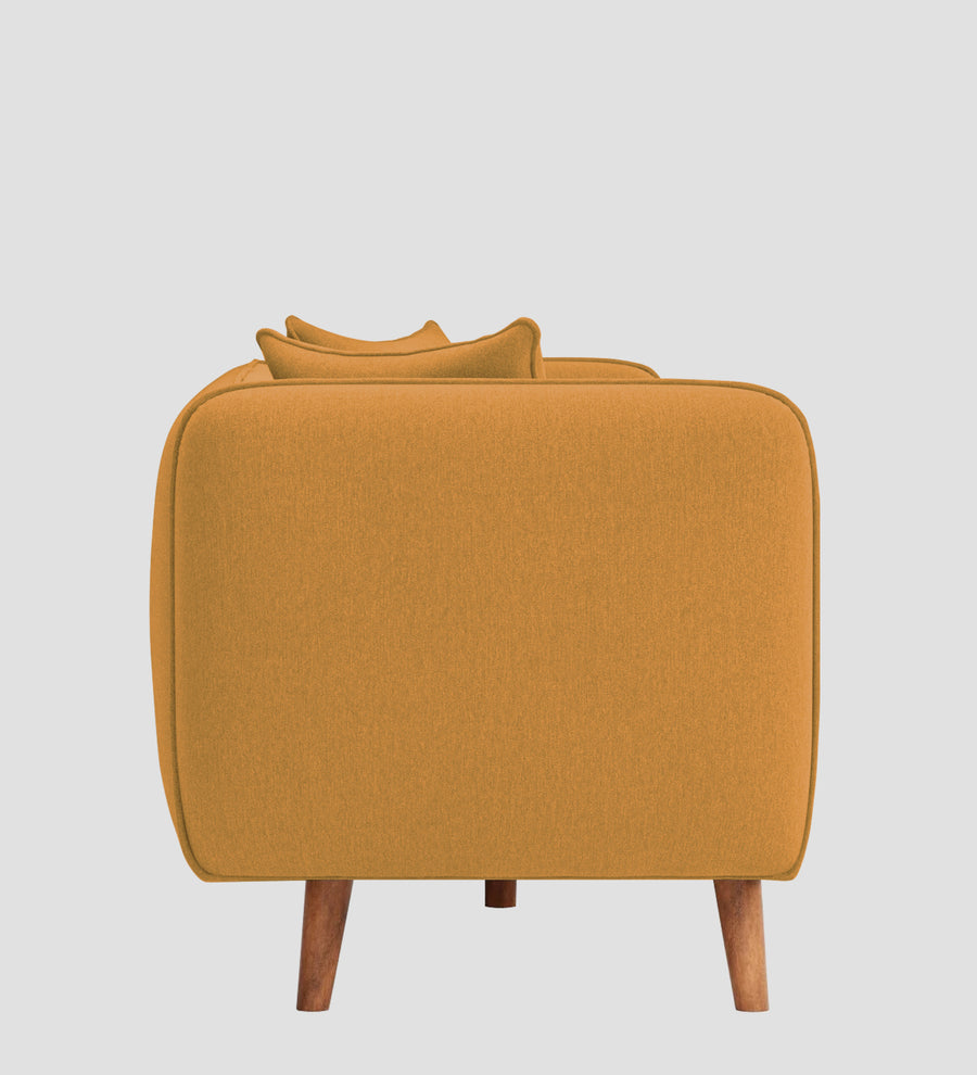Reva Fabric 1 Seater Sofa In Corn Yellow Colour - Febonic Living
