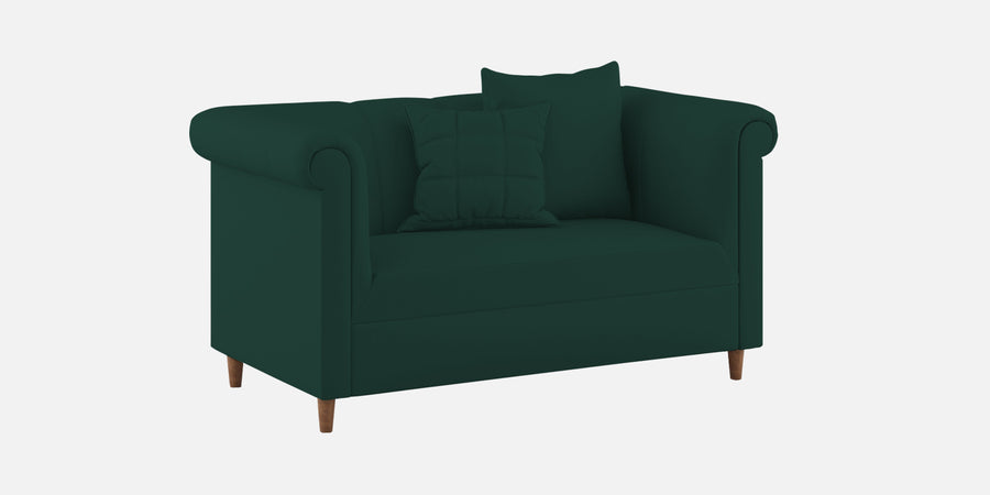 Rubi Velvet 2 Seater Sofa In Forest Green Colour - Febonic Living