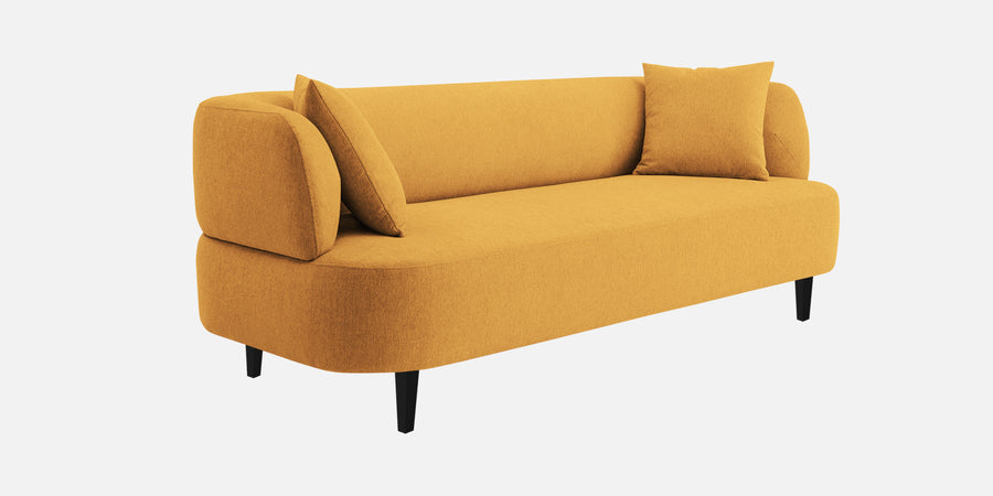 Carson Fabric 3 Seater Sofa In Blush Yellow Colour - Febonic Living