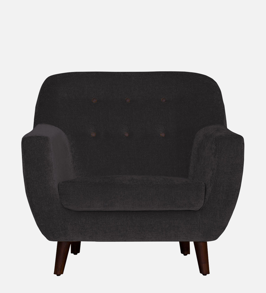 German Fabric 1 Seater Sofa In Maba Grey Colour - Febonic Living