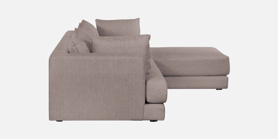 Ziggy Fabric Rhs Sectional Sofa 3 Lounger In Almond Beige Colour - Febonic Living