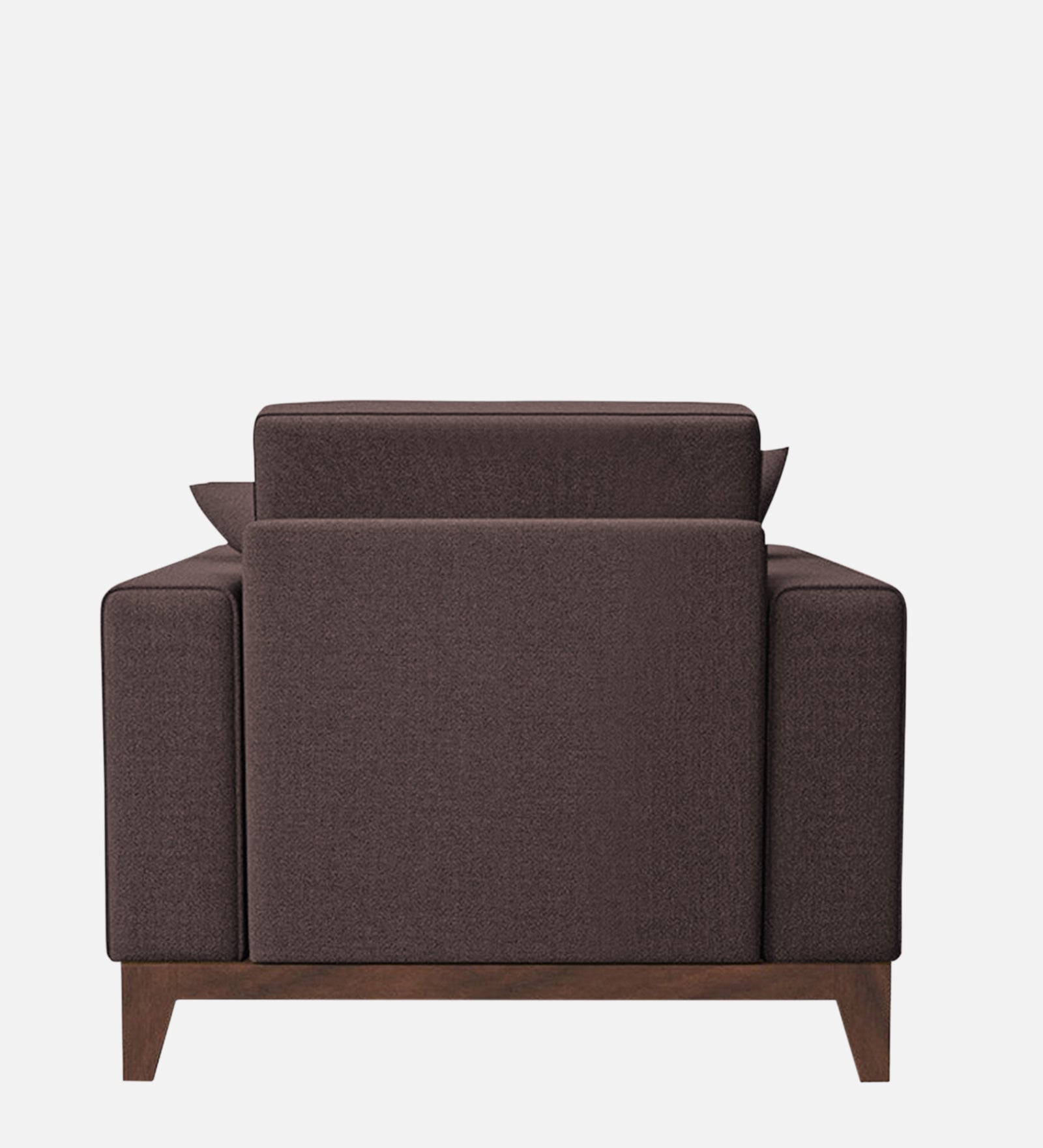 Luca Fabric 1 Seater Sofa in Night Brown Colour