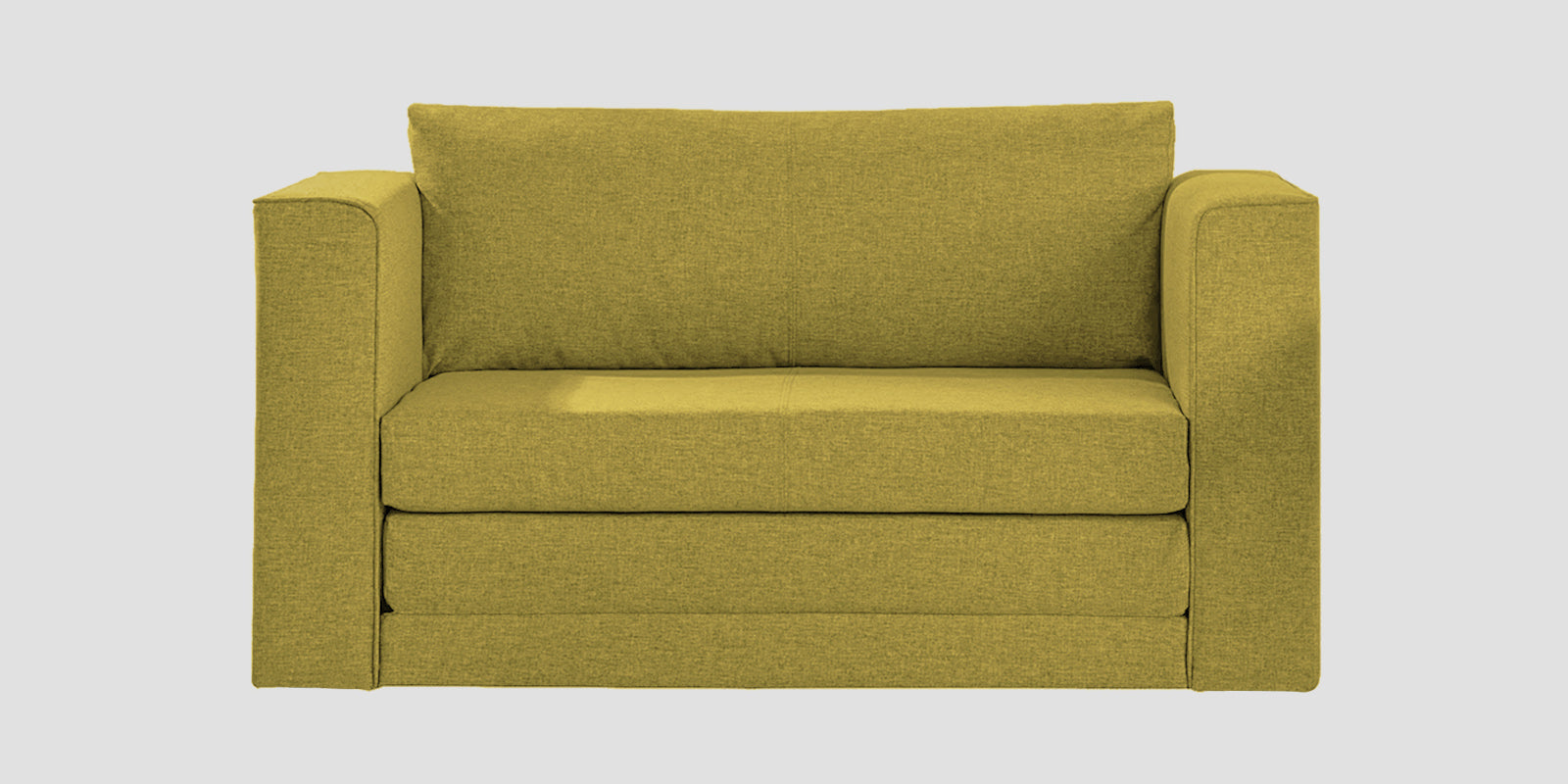 Kenia Fabric 2 Seater Foldable Sofa Cum Bed In Parrot Green Colour - Febonic Living