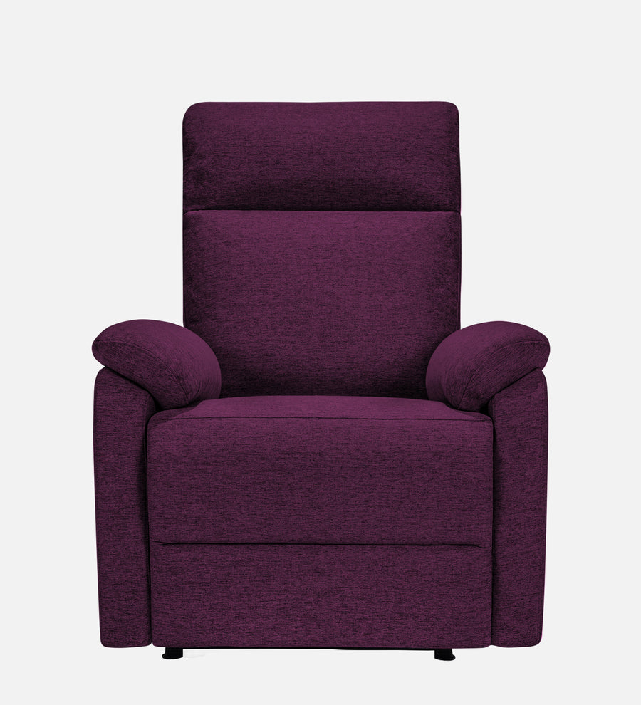 Abby Fabric 1 Seater Motorized Recliner In Greek Purple Colour - Febonic Living