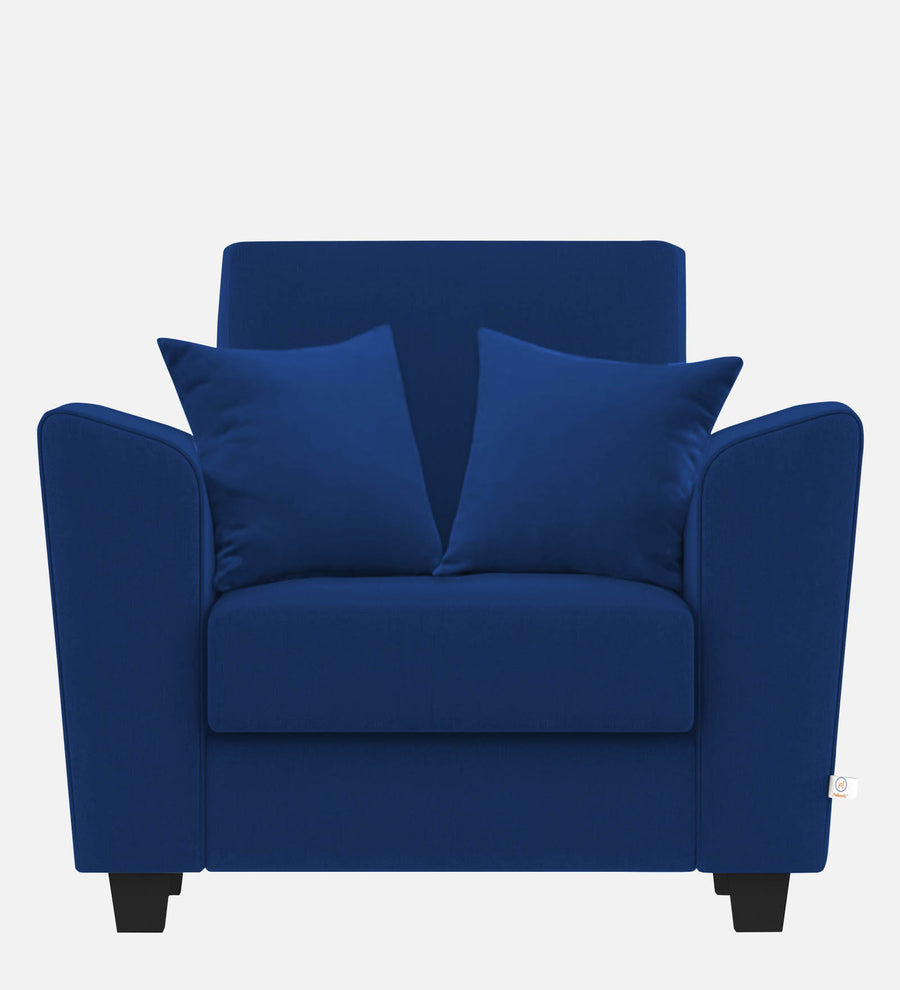 Daku Fabric 1 Seater Sofa In Royal Blue Colour - Febonic Living