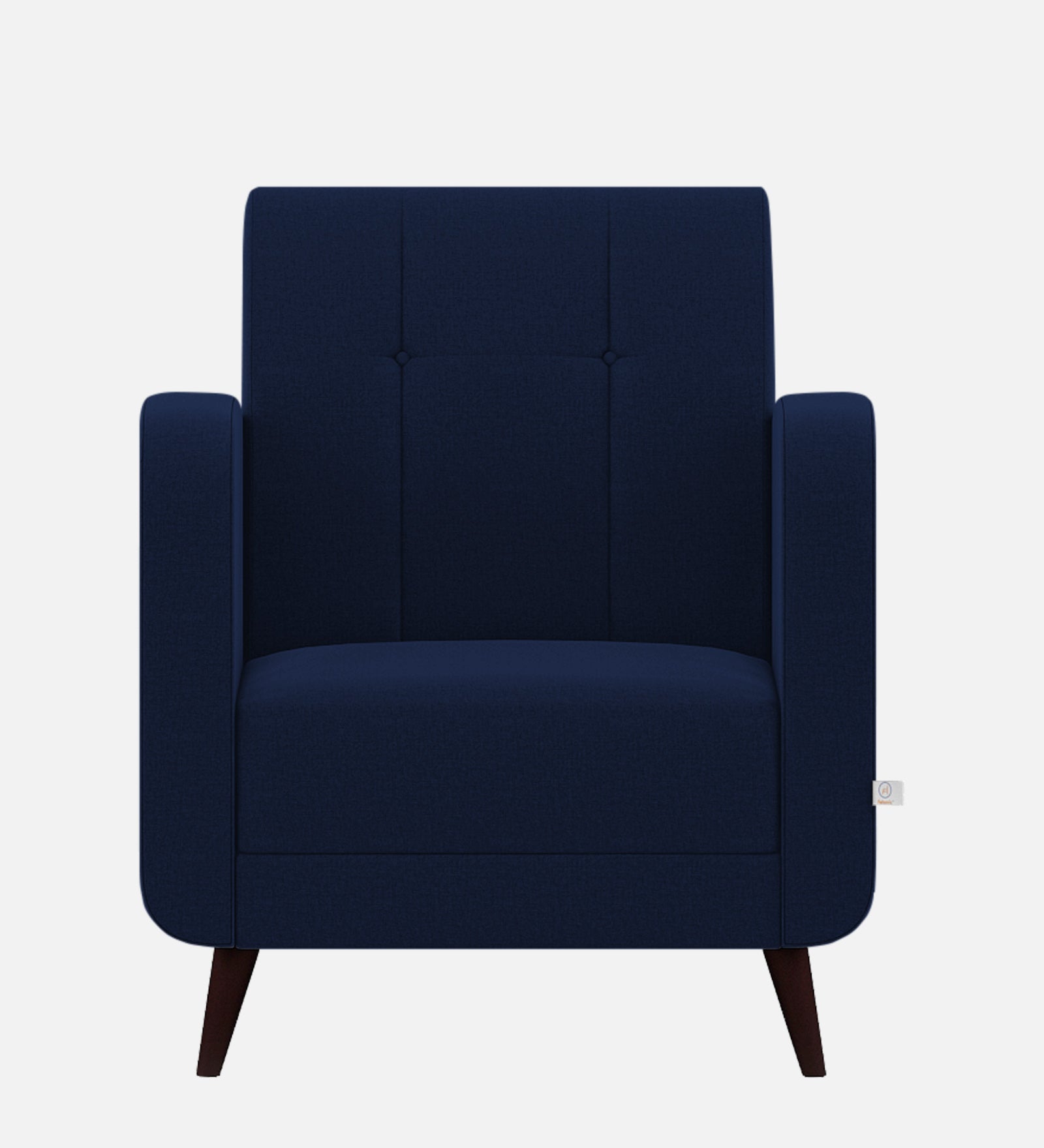 Wiki Velvet 1 Seater Sofa In Indigo Blue Colour - Febonic Living