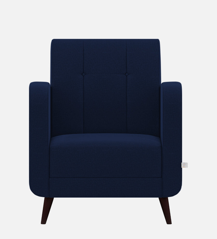 Wiki Velvet 1 Seater Sofa In Indigo Blue Colour - Febonic Living